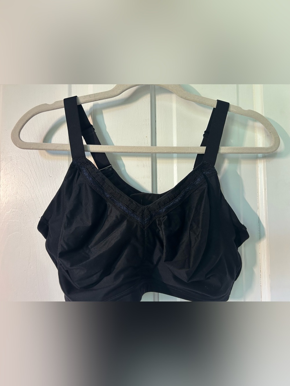 Wacoal Black Lace-Trim Sleep Bra